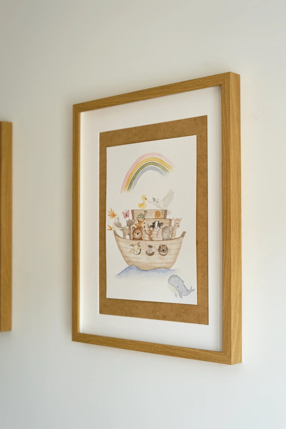 Aquarellbild - Die Arche Noah