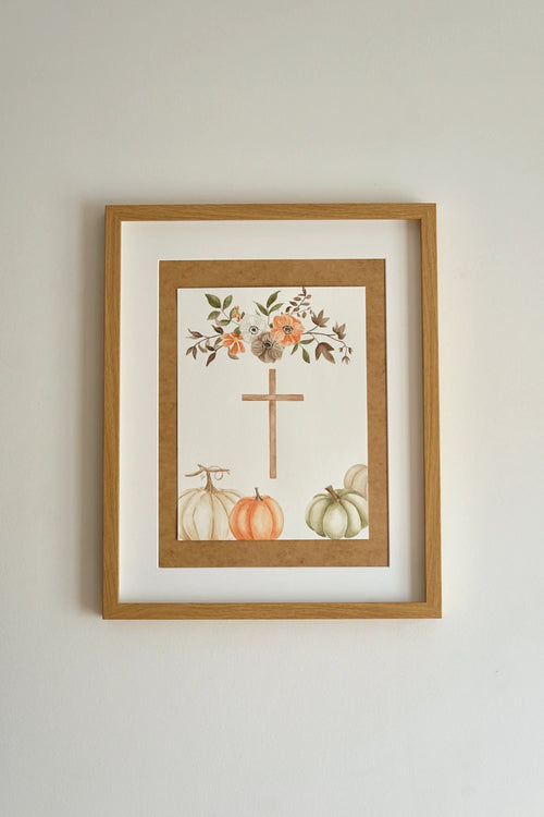 Aquarellbild - Der Herbst ist da