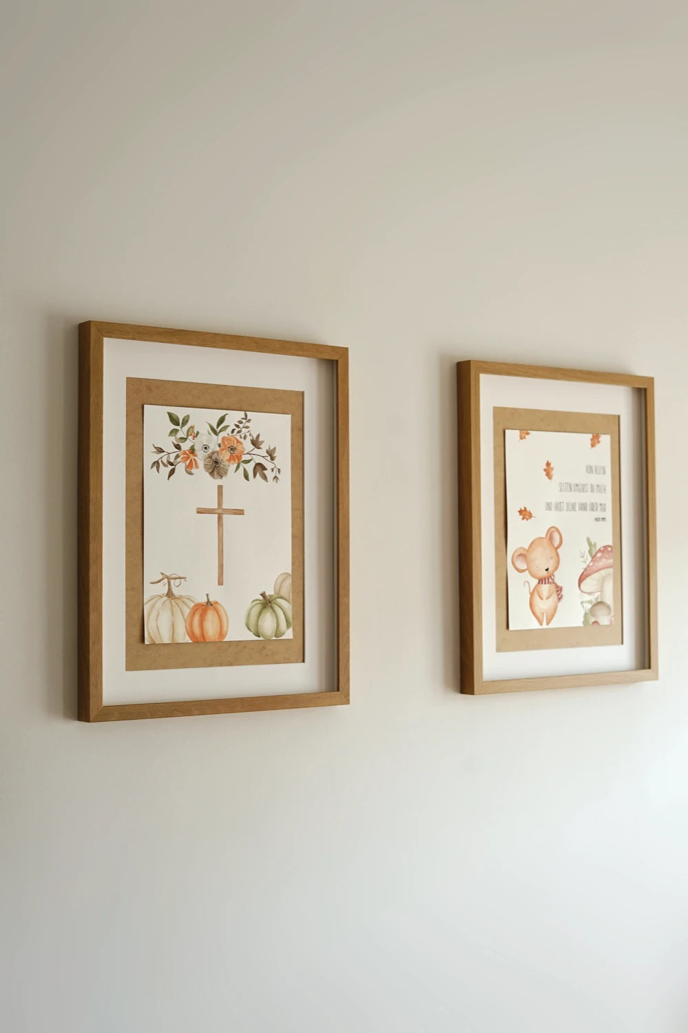 Aquarellbild - Der Herbst ist da