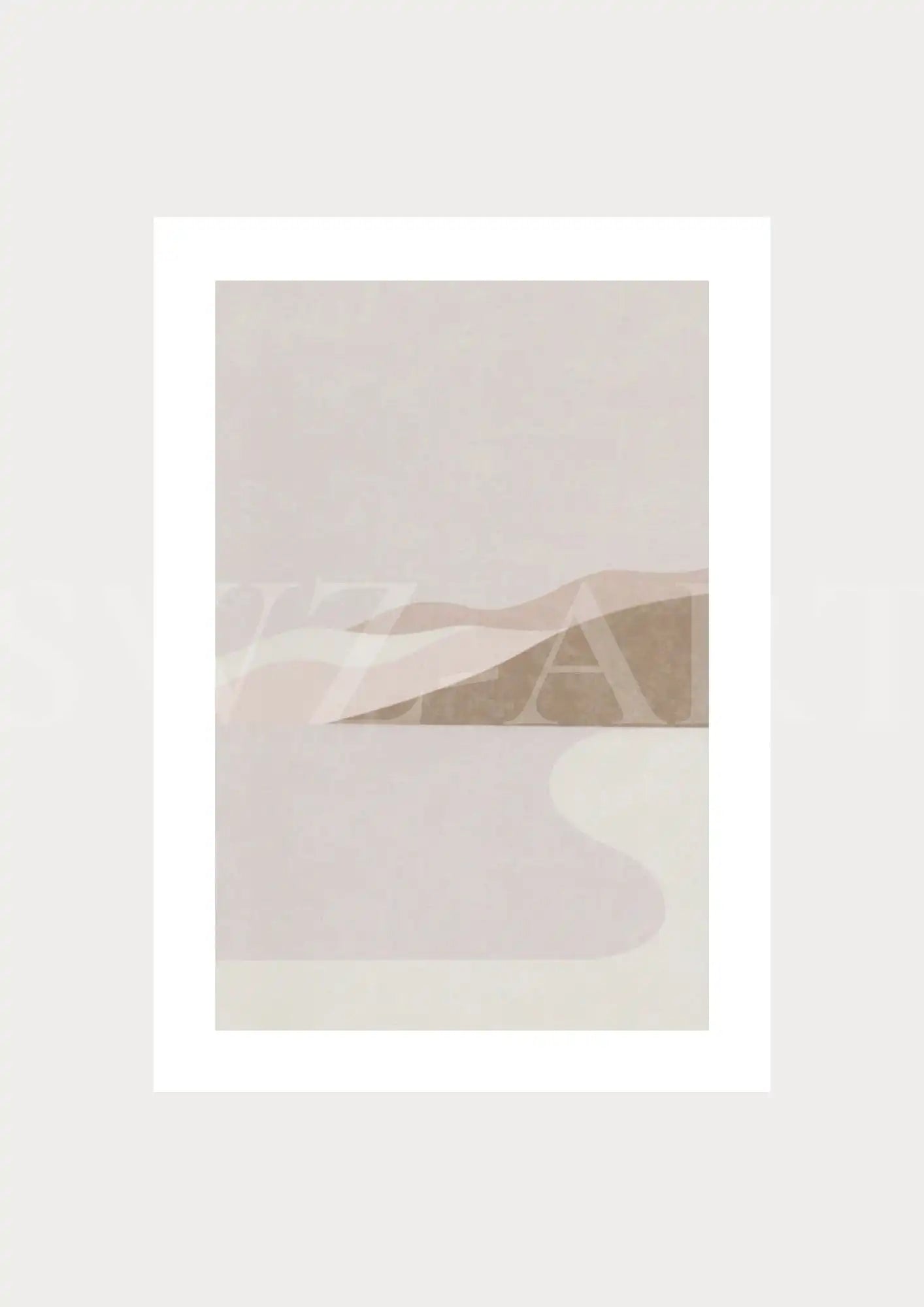 Poster Landschaft - Abstrakt Meer