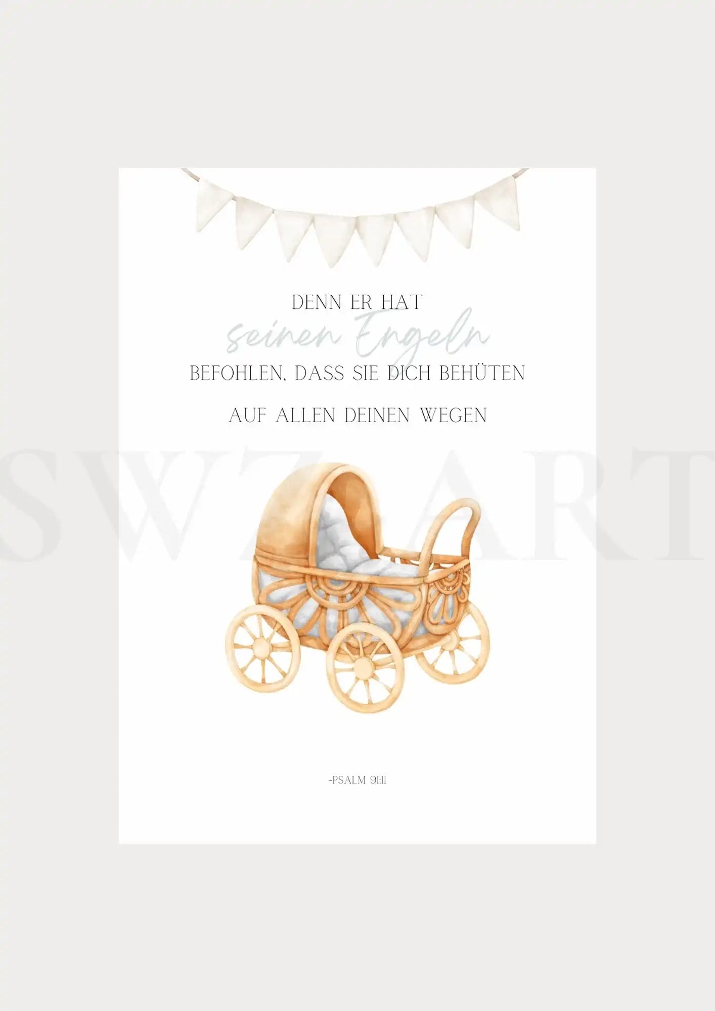Christliche Poster - Kinderwagen