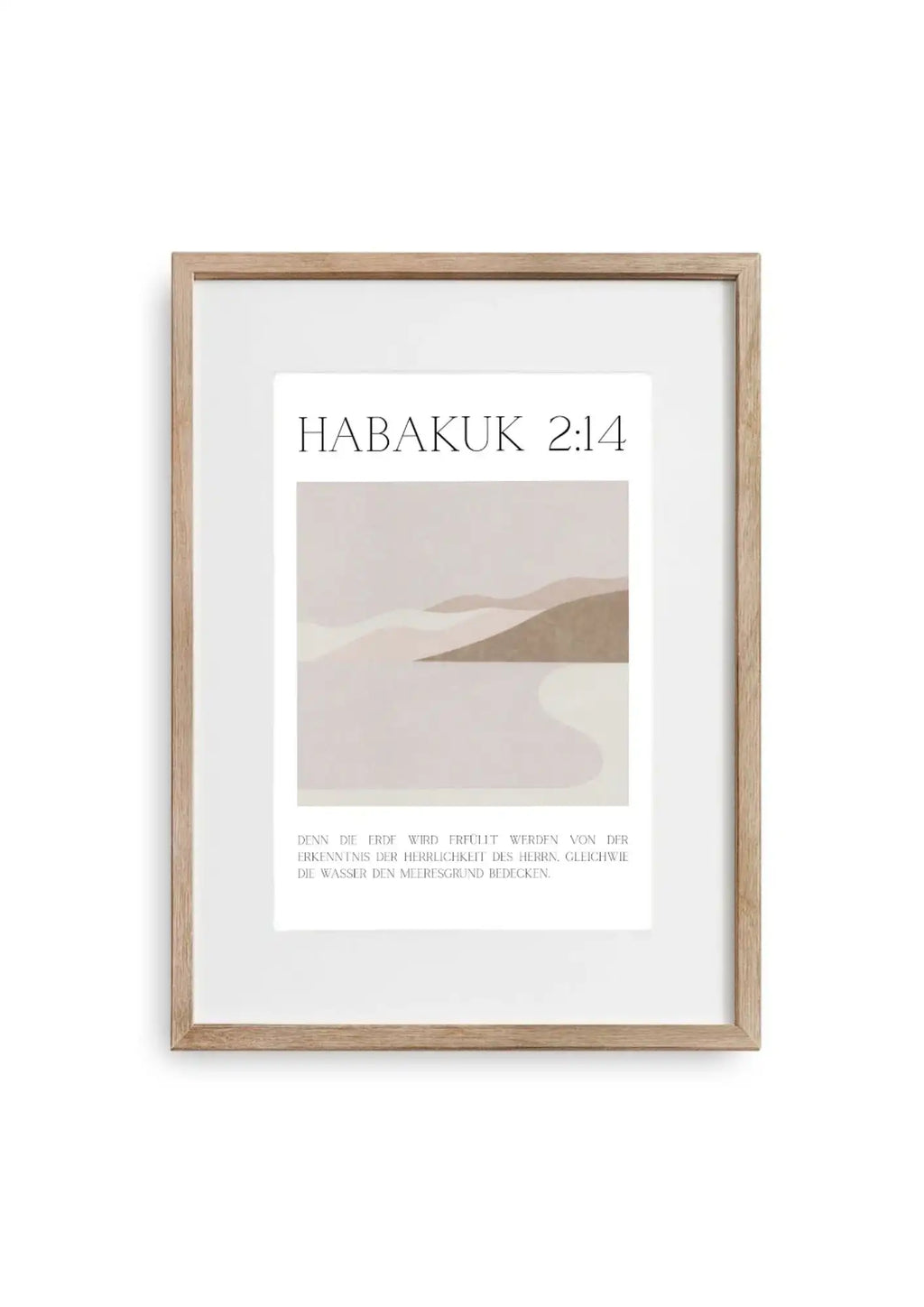 Poster christlich - Abstrakt Meer