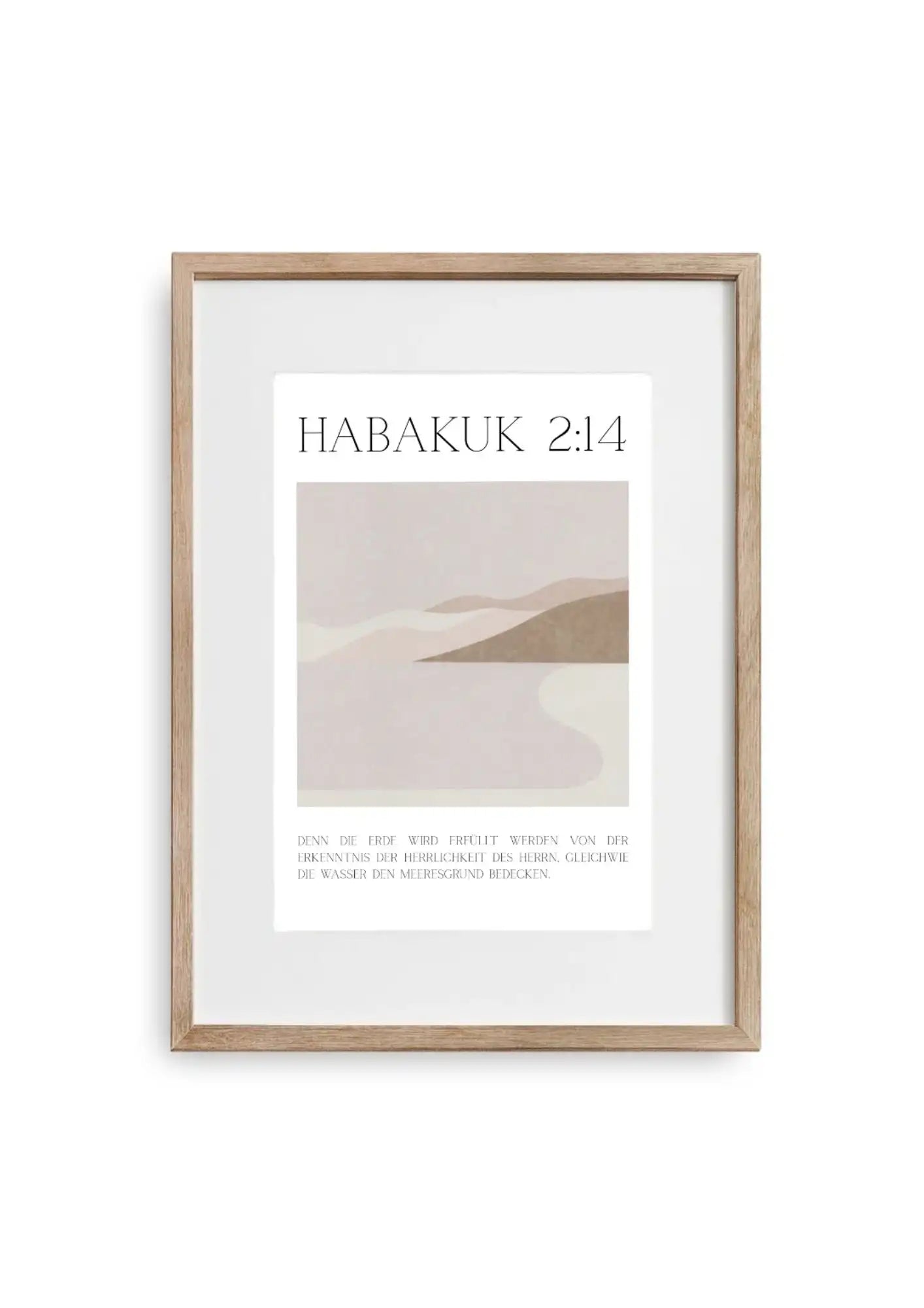 Poster christlich - Abstrakt Meer