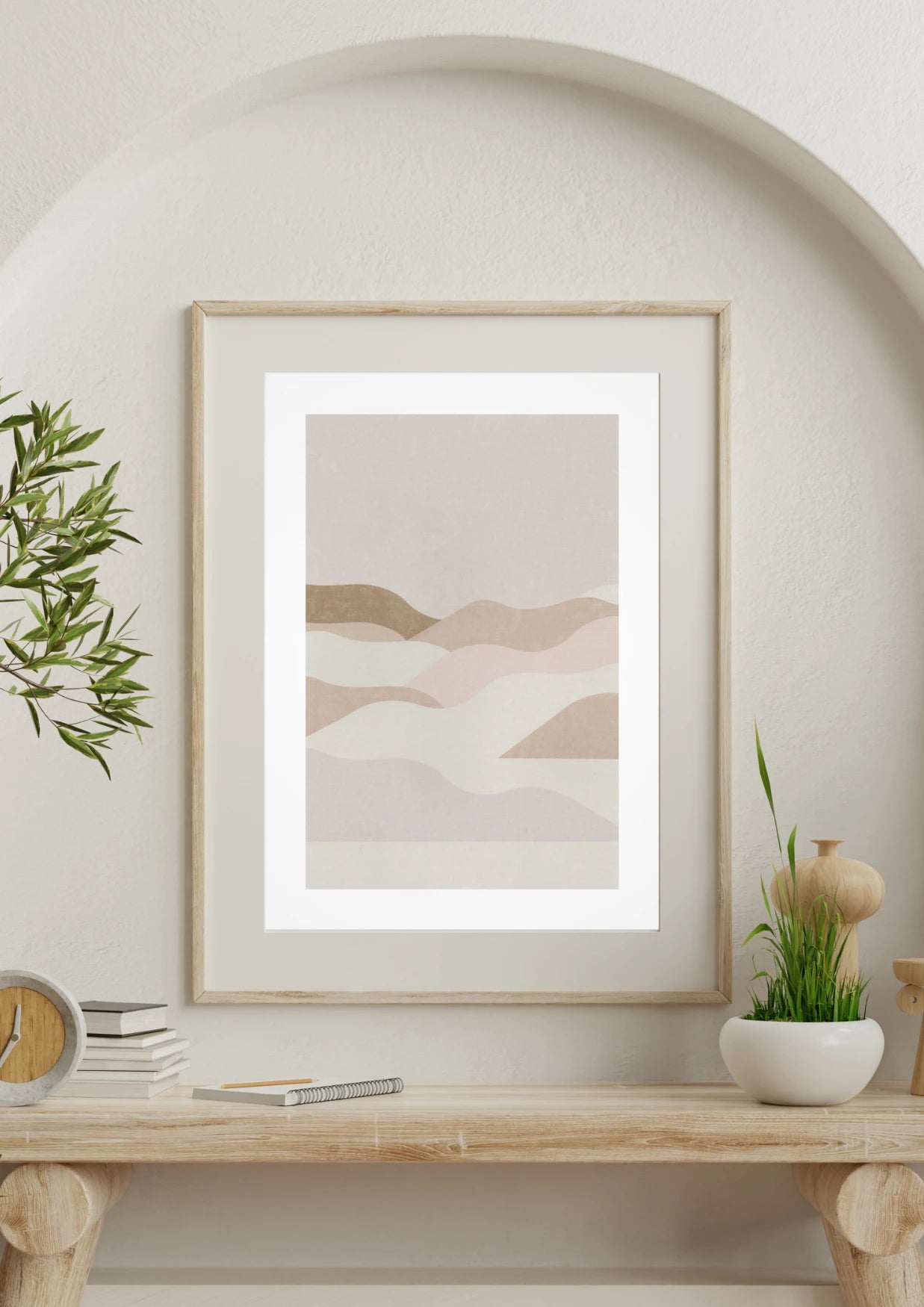 Poster Landschaft - Abstrakt Berge