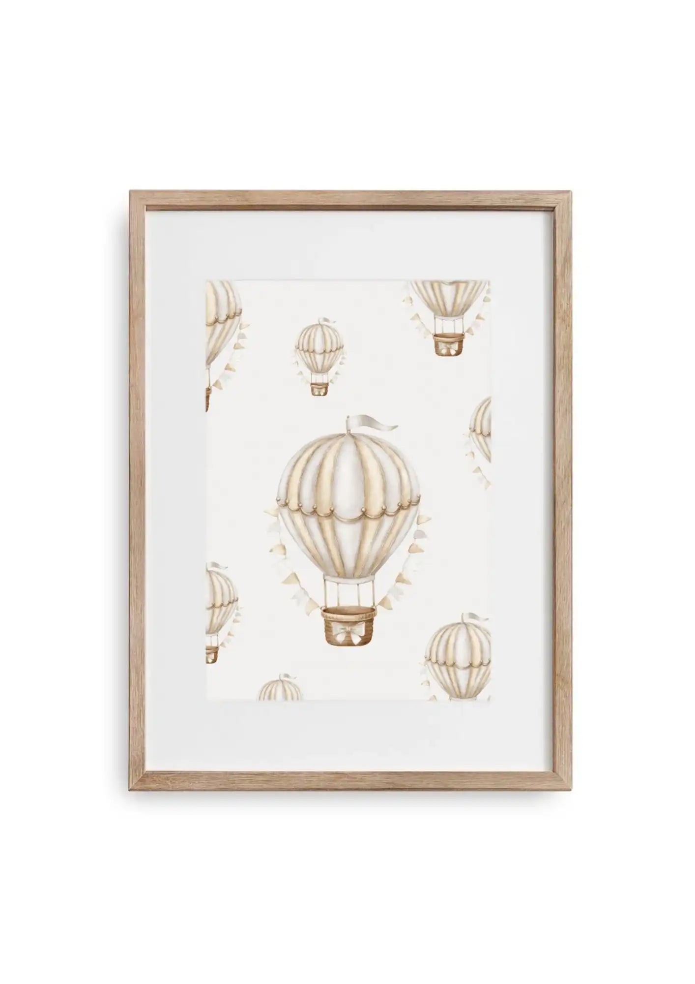 Poster - vintage Heißluftballon